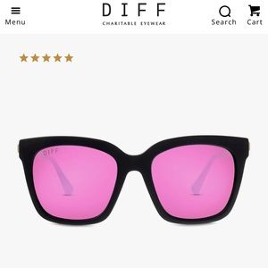 BRAND NWT BELLA MAYTE BLACK+PINK MIRROR POLARIZED SUNNIES 🌟SALE🌟